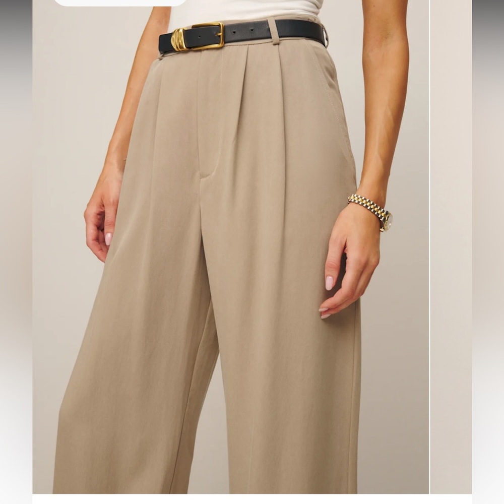 Reformation - Mason Pant in Khaki (size: 8P) NWT - Picture 4 of 14